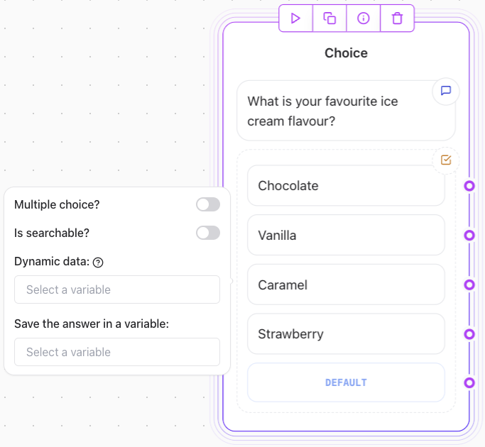 Release0.com - Agent buttons choice element