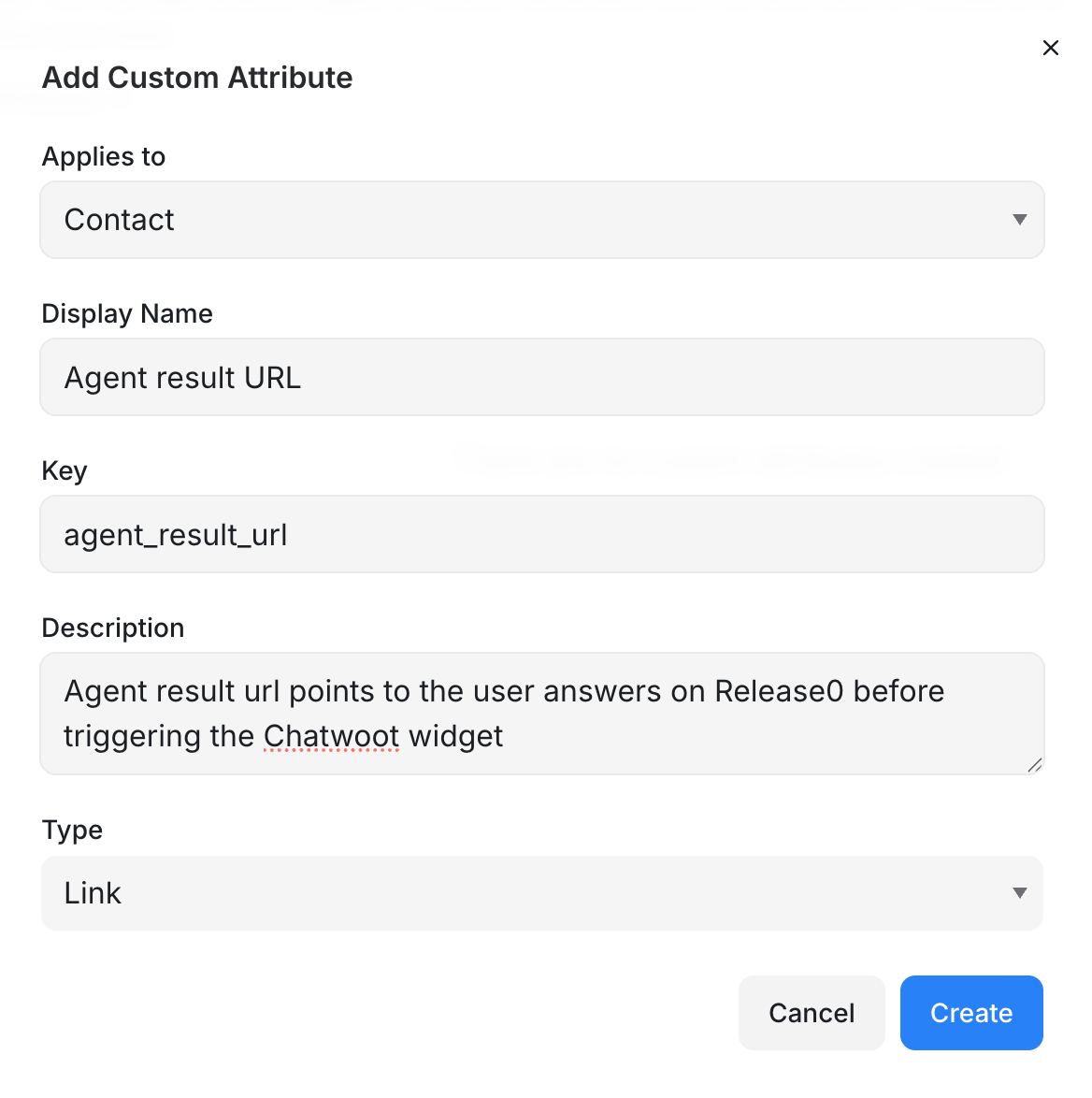 Release0.com - Chatwoot custom attributes