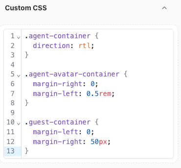 Custom css