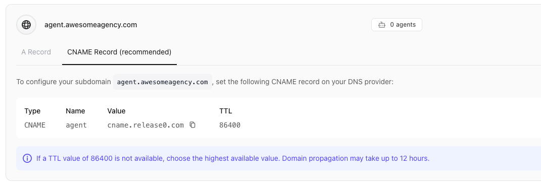 Release0.com - DNS settings