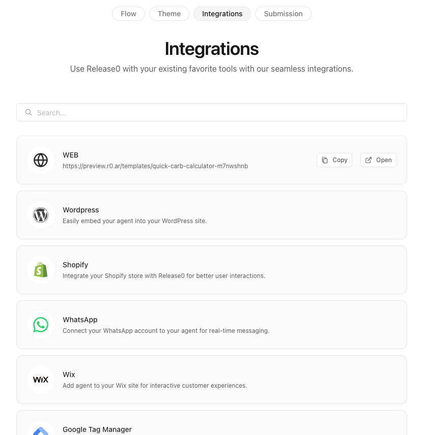 Integrations Overview