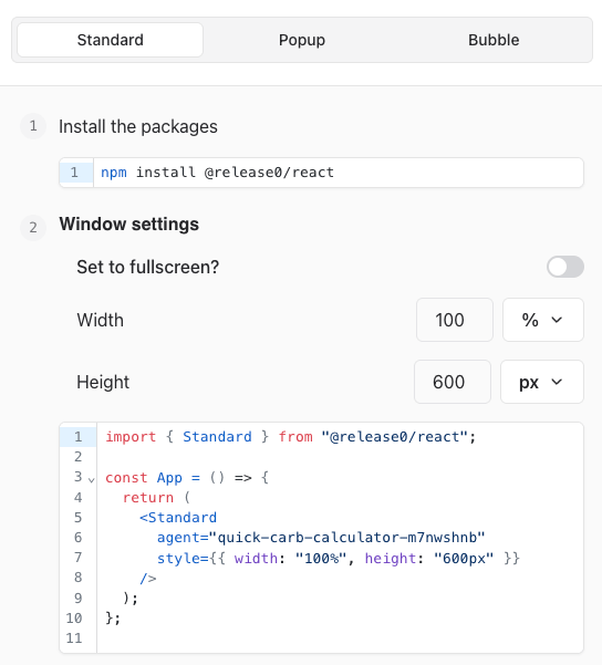 React Standard