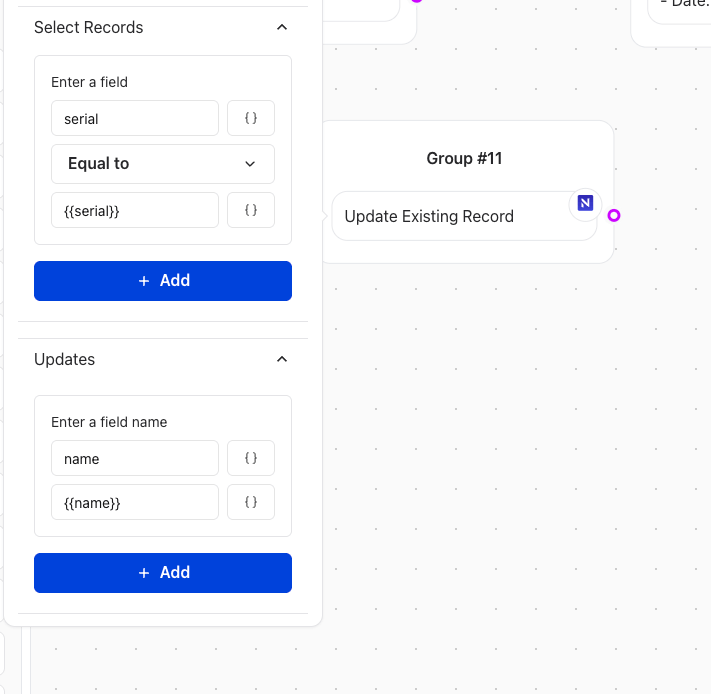 Release0.com - NocoDB Update Record