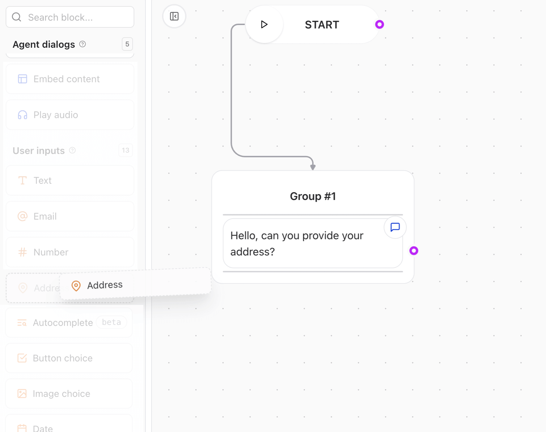 Release0.com - Add Address input block