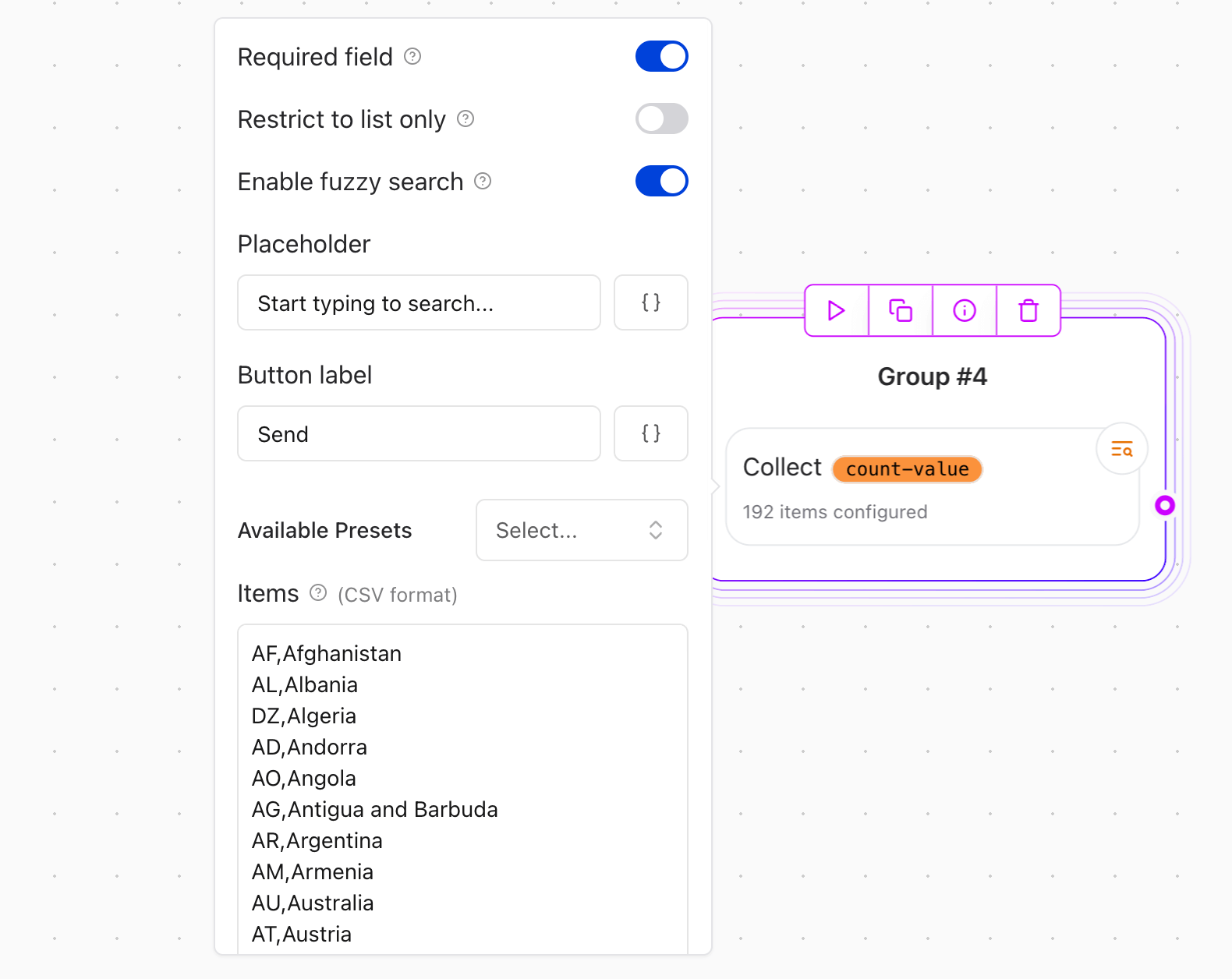 Release0.com - Autocomplete Agent block