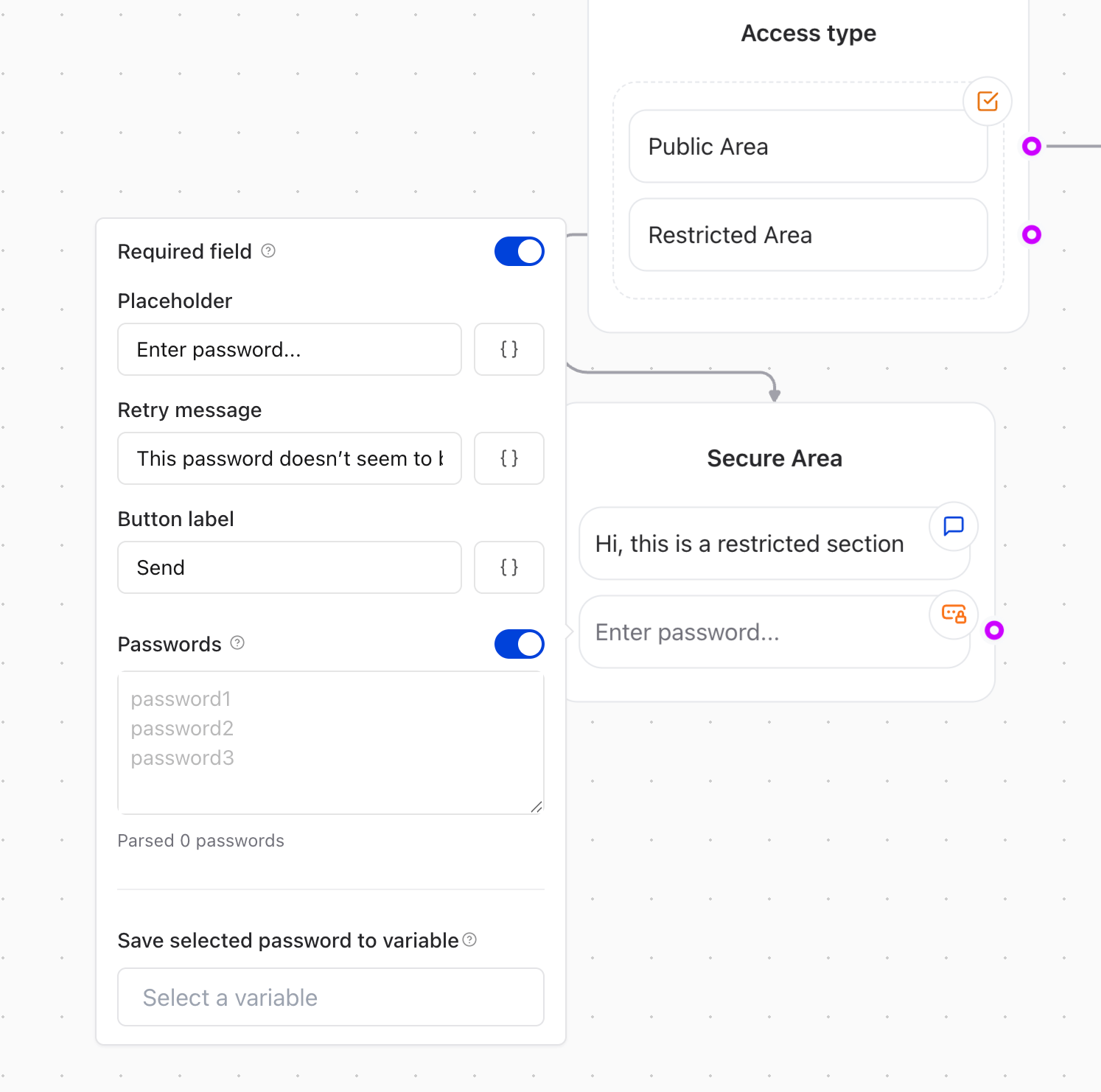 Release0.com - Configure Password input block