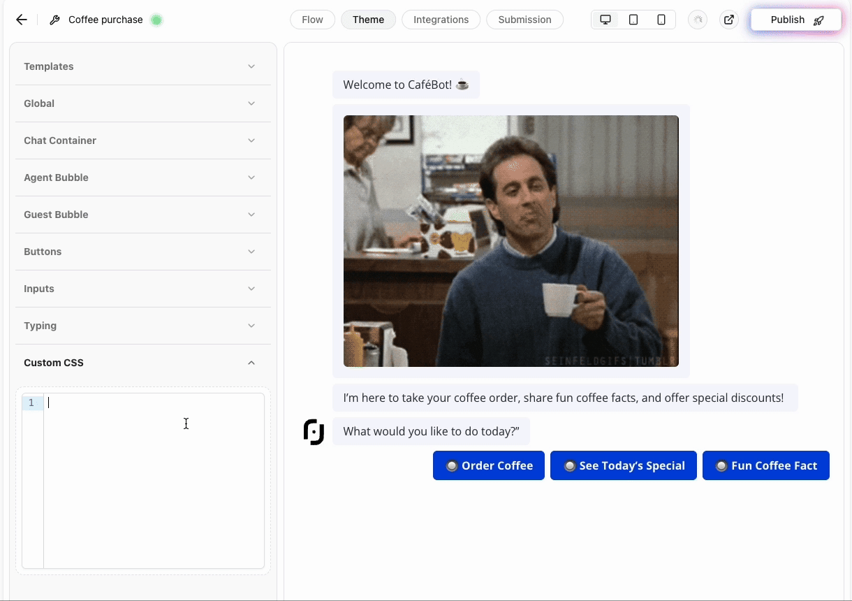 Custom CSS RTL