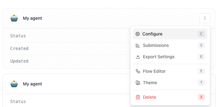 Release0.com - Agent settings