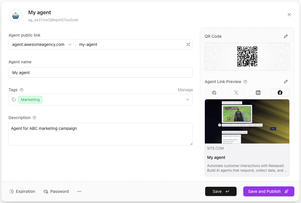 Release0.com - Agent configuration
