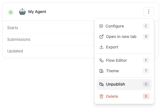 Release0.com - Agent Unpublish