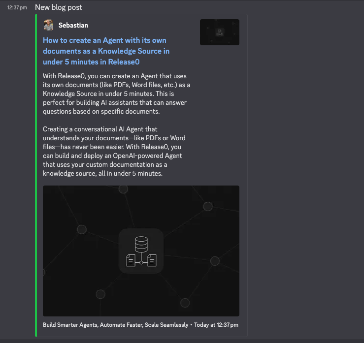 Release0.com - Post a Discord Message