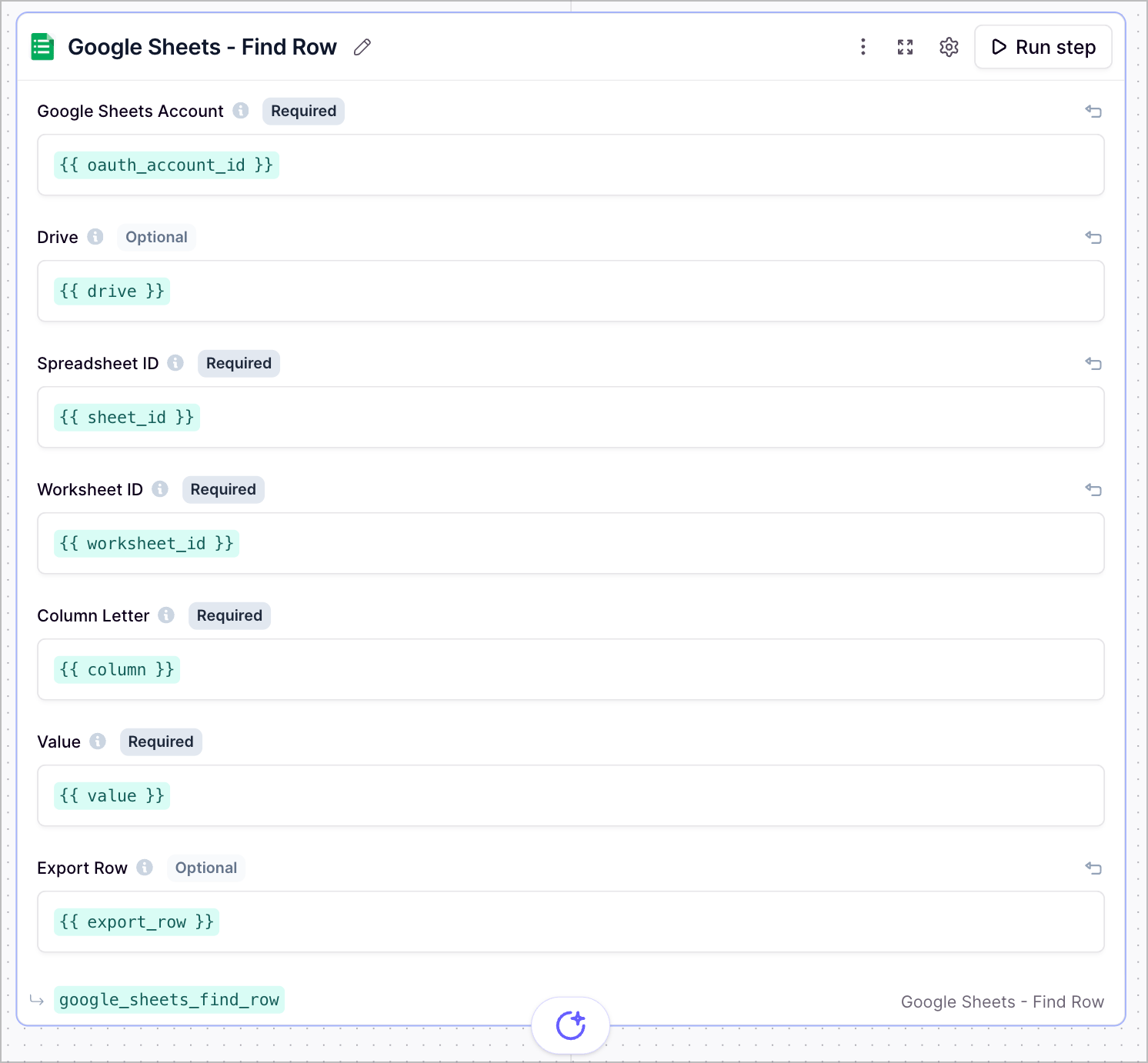 Google Sheets Find Row
