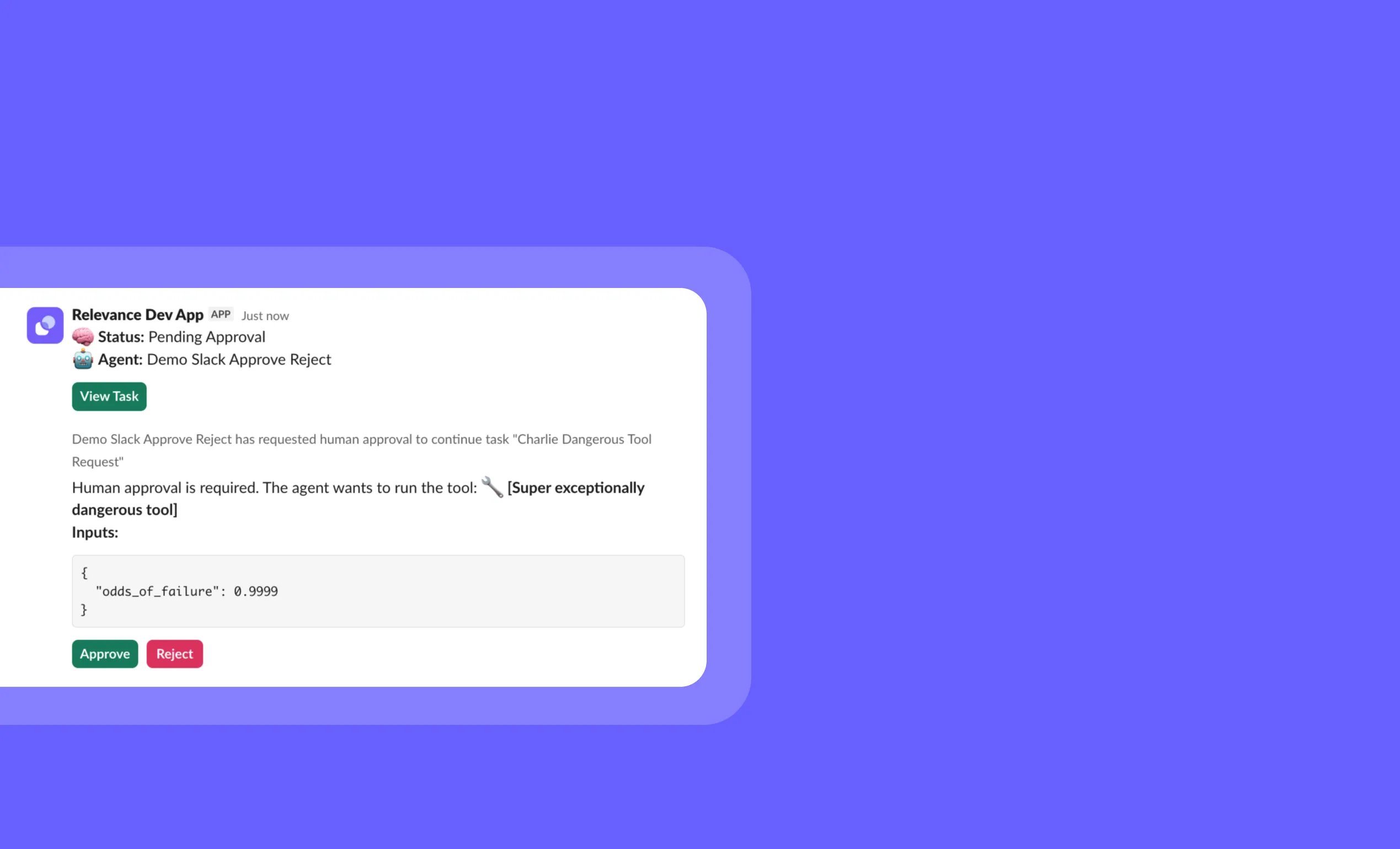 Slack tool approvals