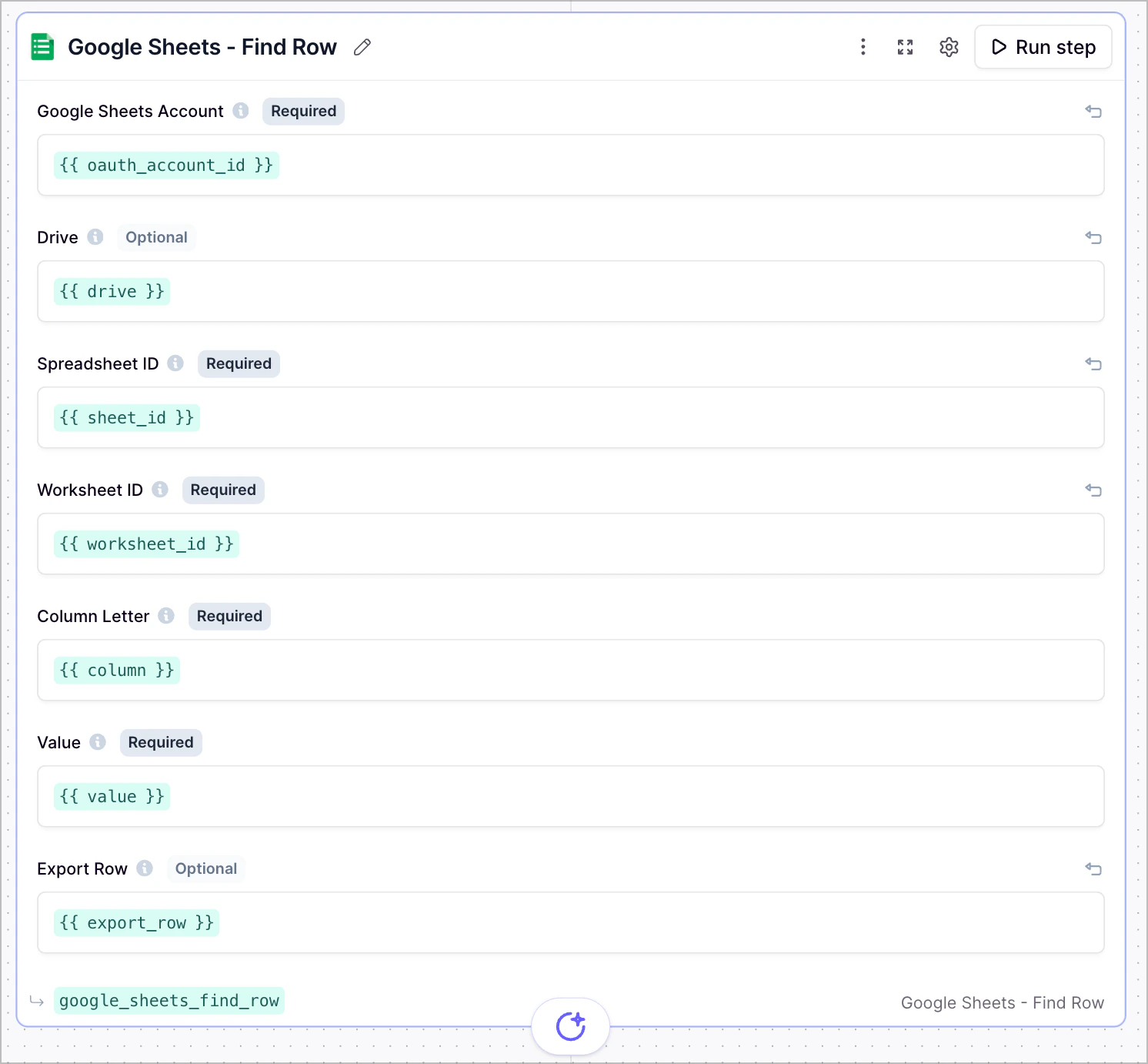 Google Sheets Find Row