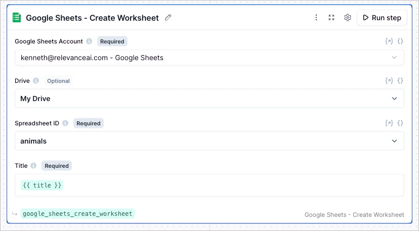 Google Sheets Create Worksheet