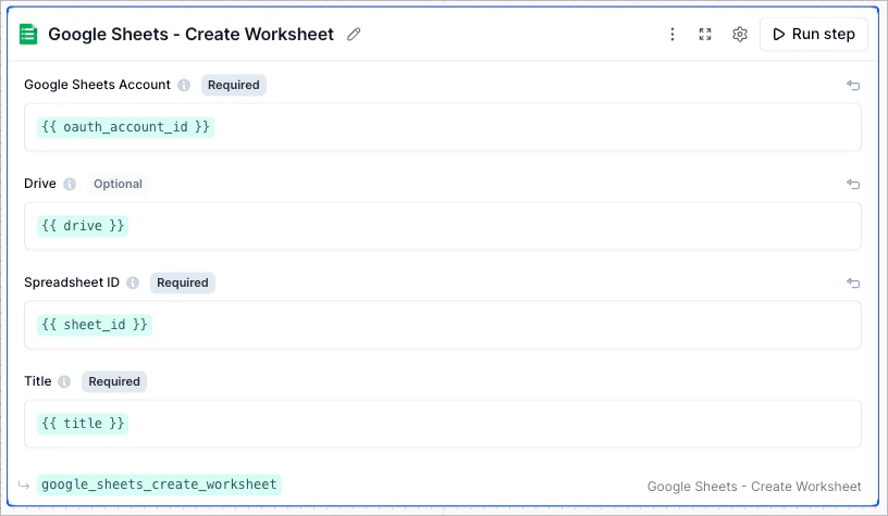 Google Sheets Create Worksheet