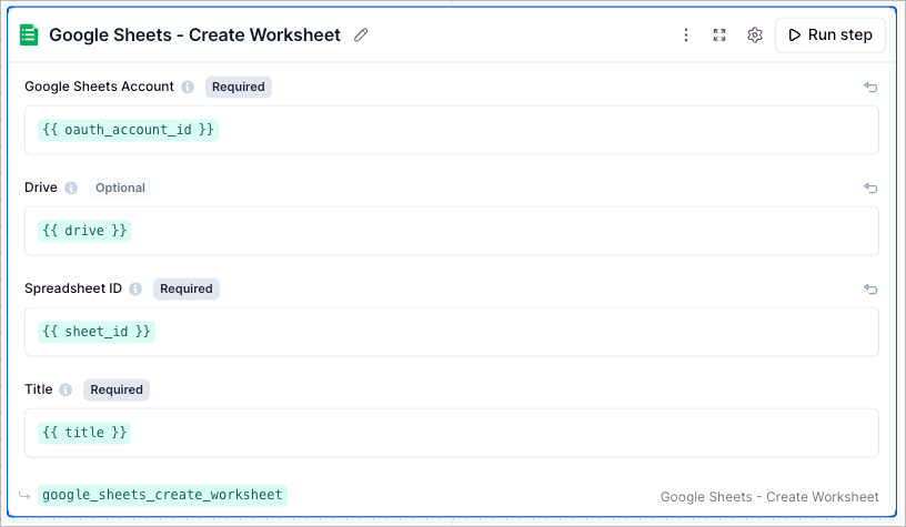 Google Sheets Create Worksheet