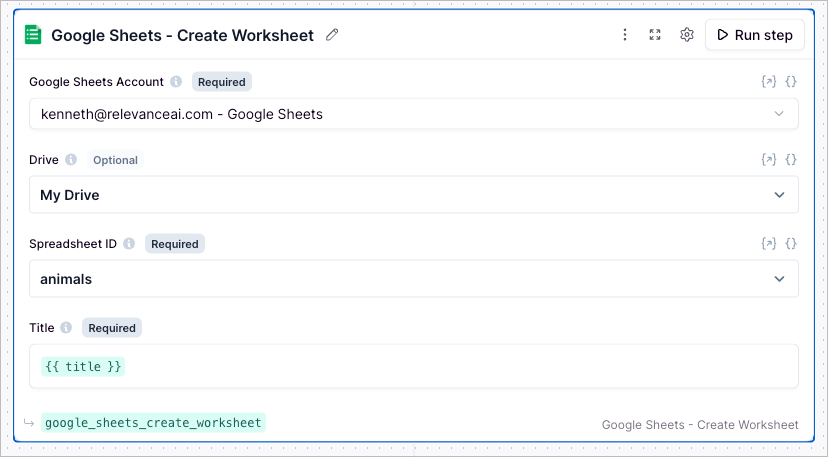Google Sheets Create Worksheet