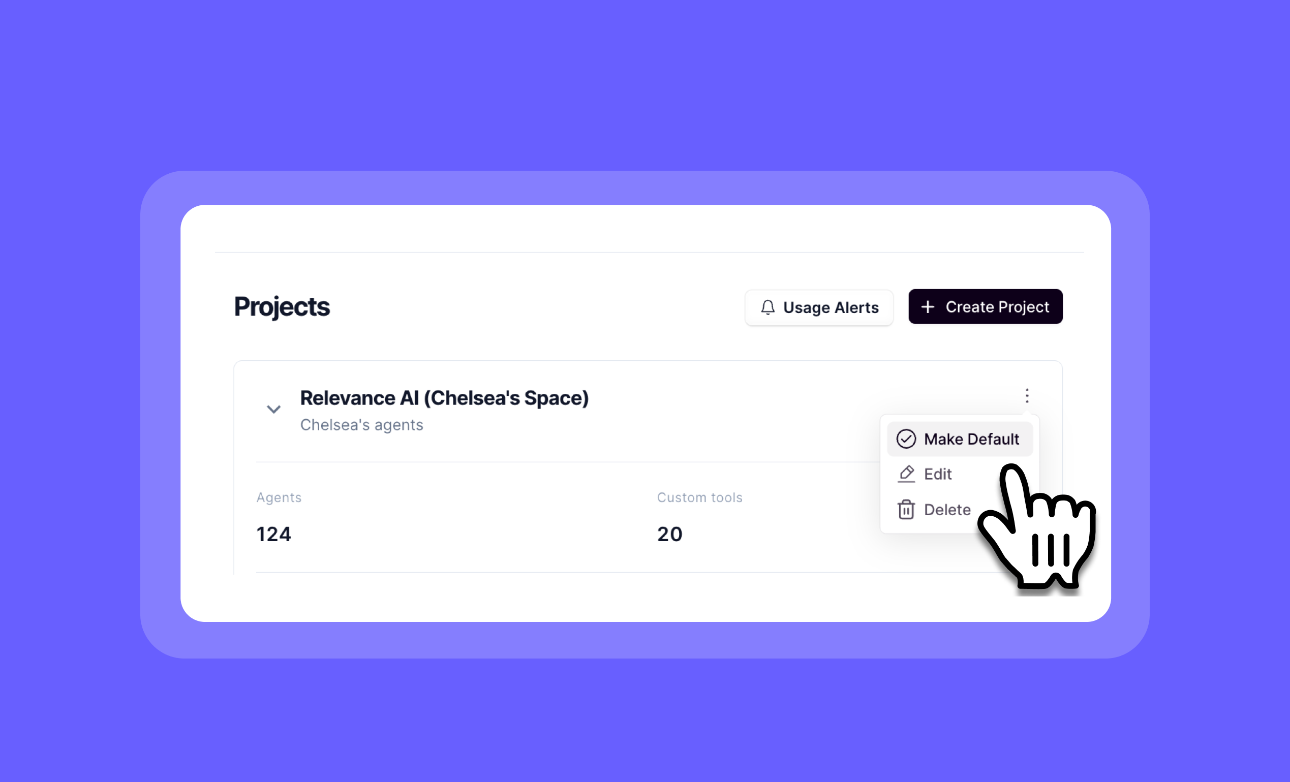 Default Organization & Project