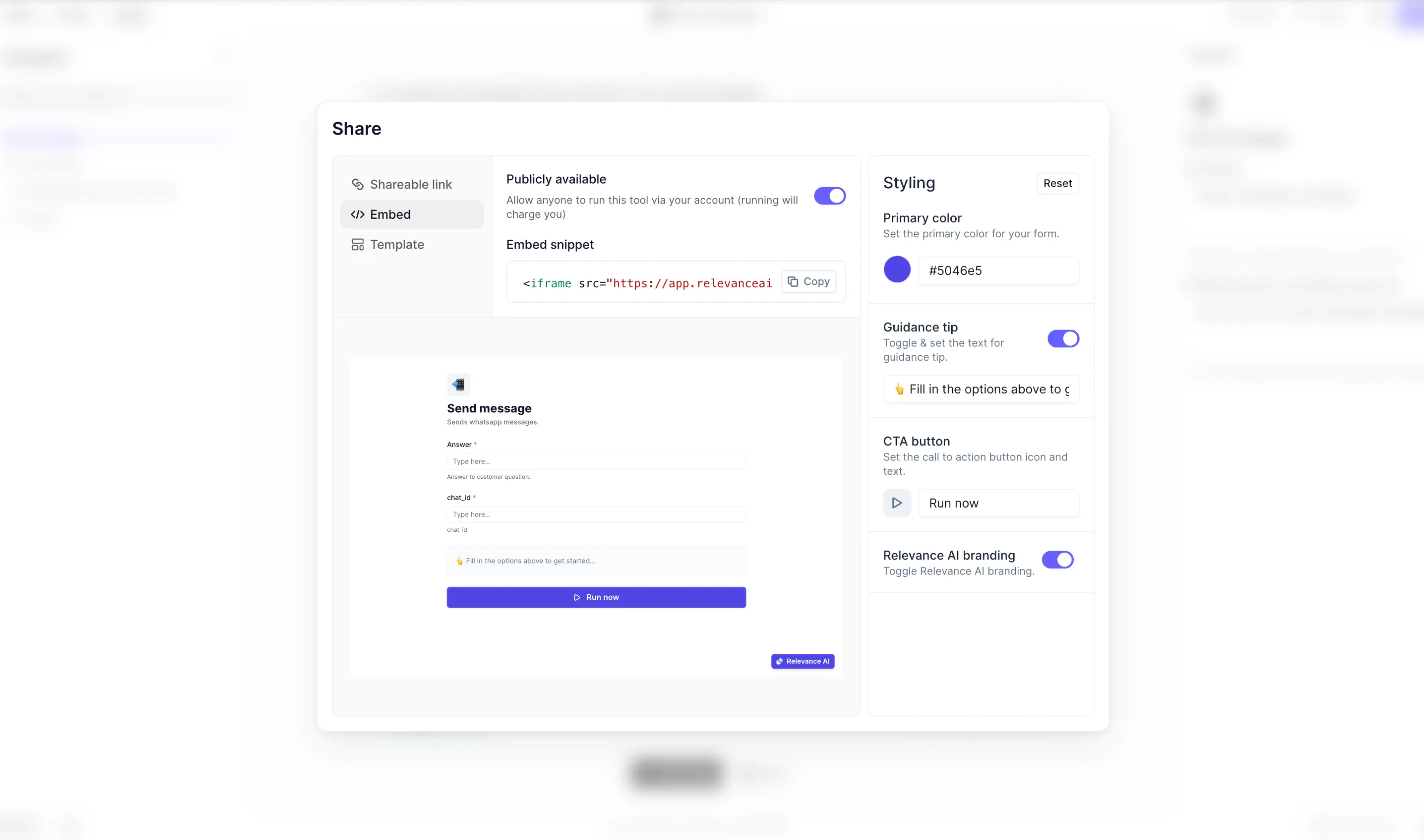 Custom Tool Embeds
