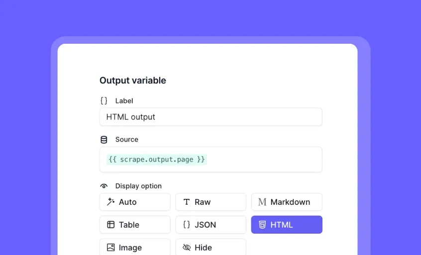 Custom Tool Outputs