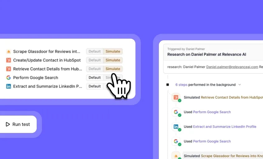 Simulate agent tools without cost or risk