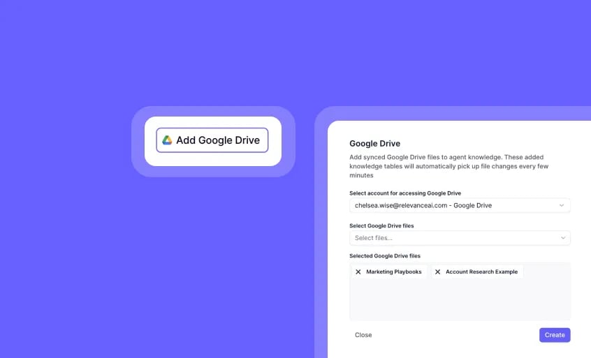 Connect Google Drive to auto-update your agent’s knowledge base