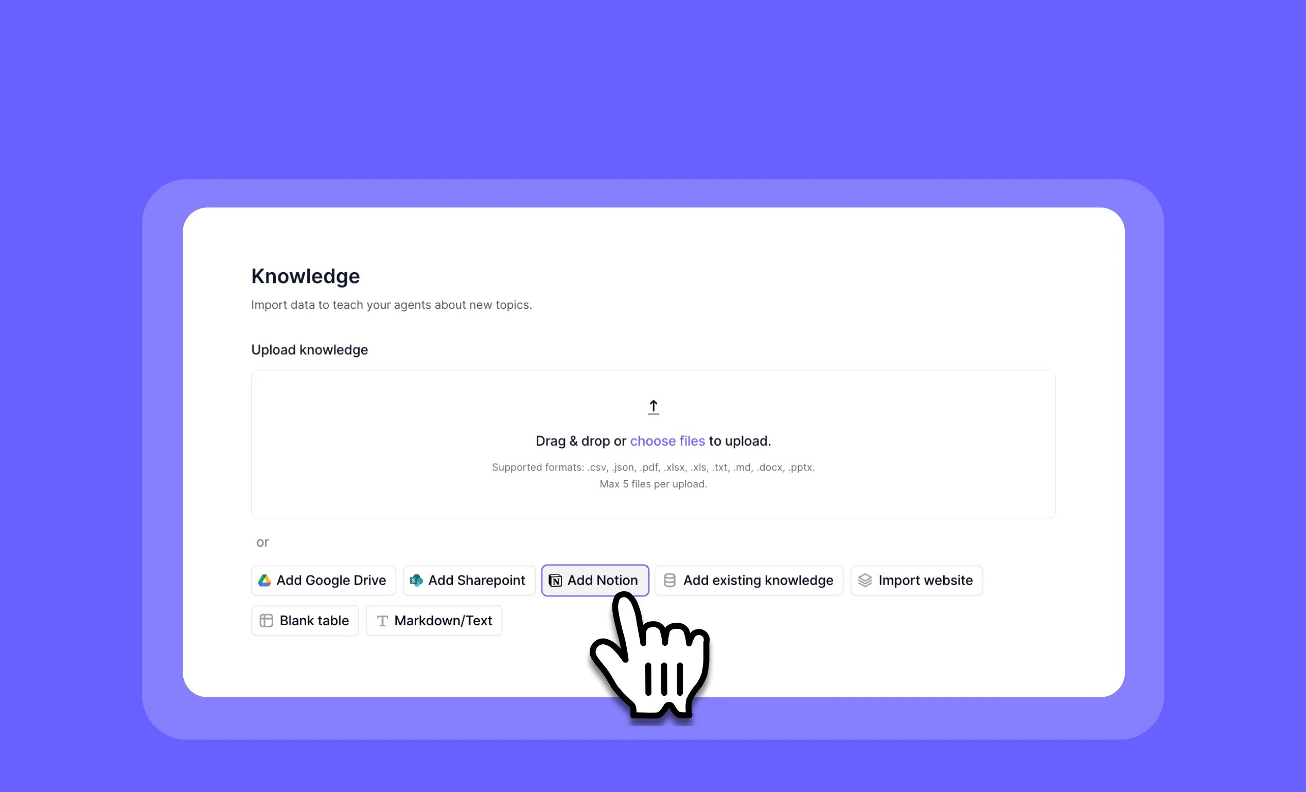 Notion knowledge sync: Keep your AI agents updated with auto-refreshing pages and databases