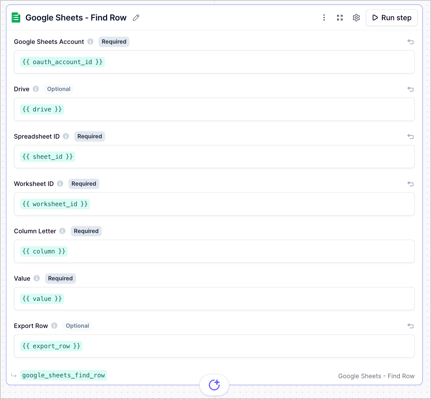 Google Sheets Find Row
