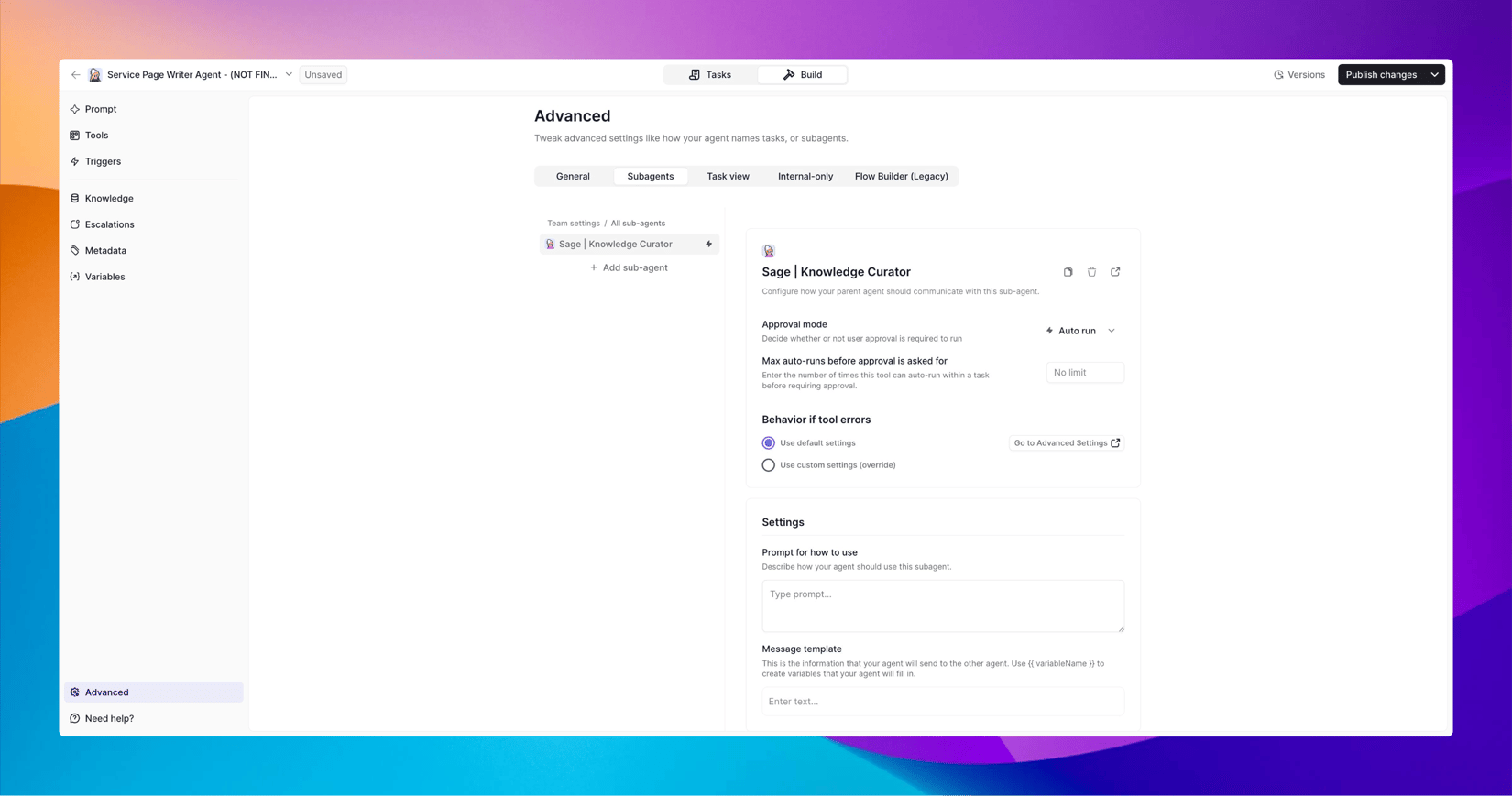 Subagents - Relevance AI Documentation