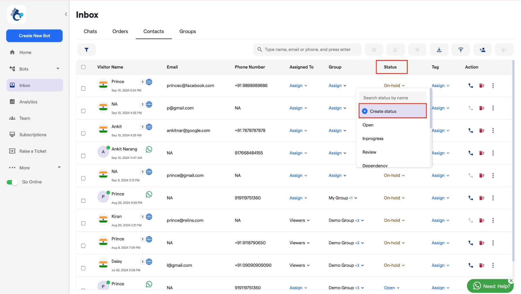 173 Contacts Cube6 Resource Centre 5 Pn