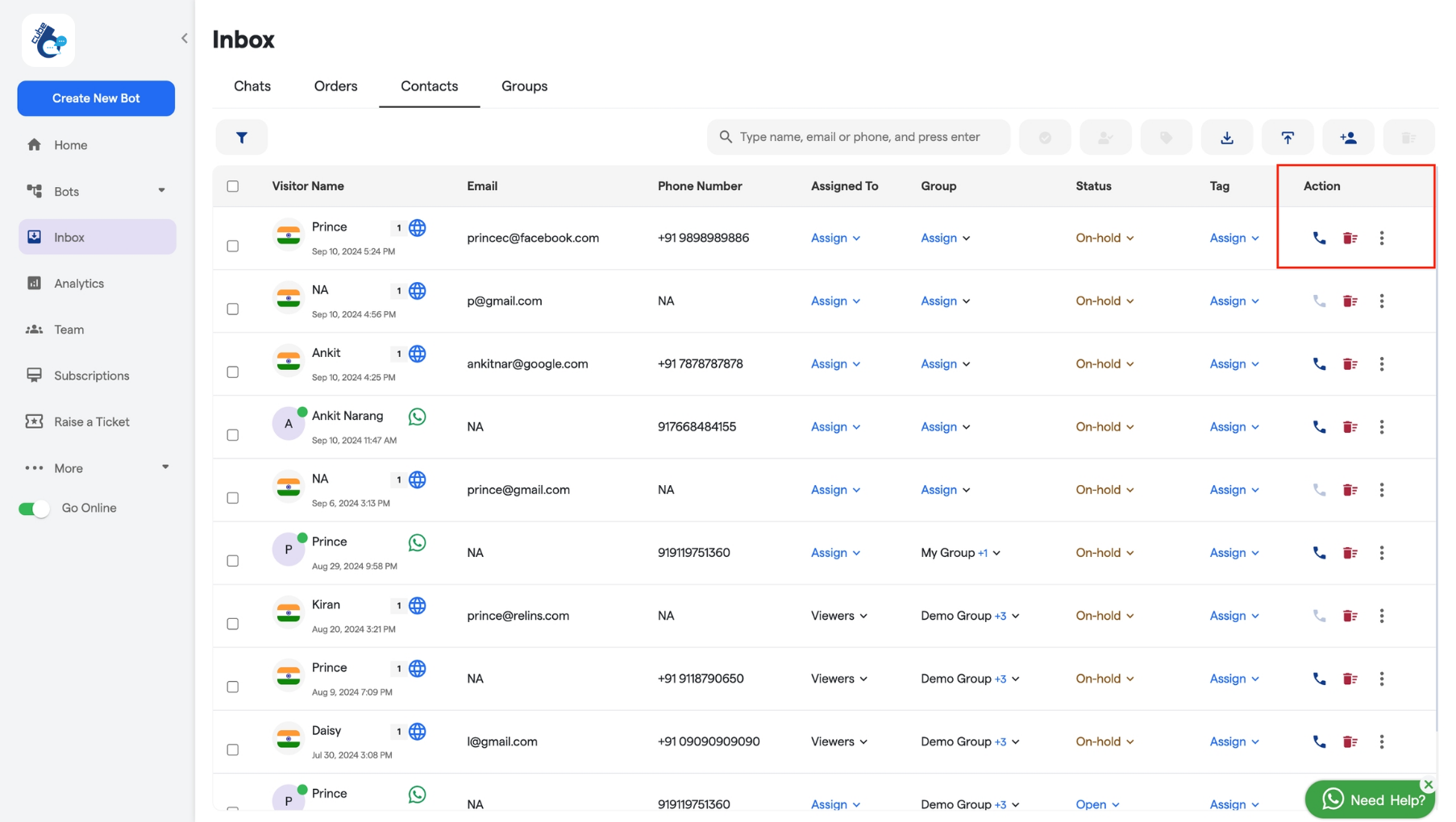 173 Contacts Cube6 Resource Centre 5 Pn