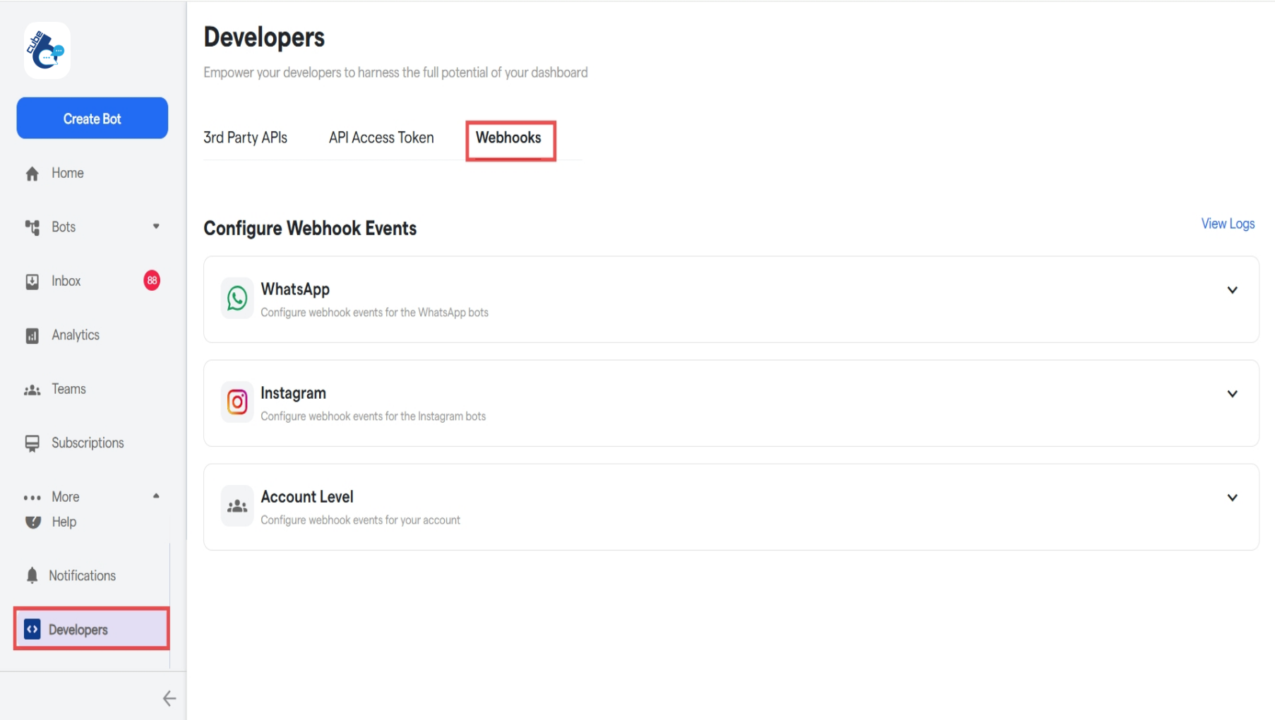 189 Webhooks Cube6 Resource Centre 1 Pn