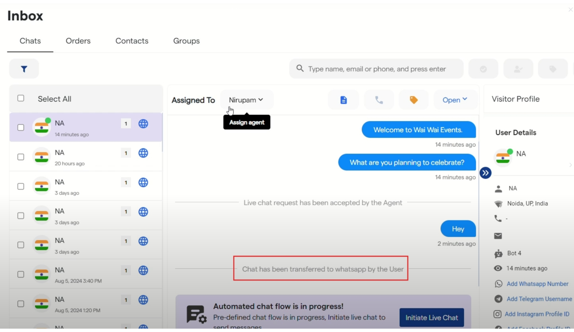 56 Transfer Chat To Whatsapp Functionality Botpengui 3 Pn