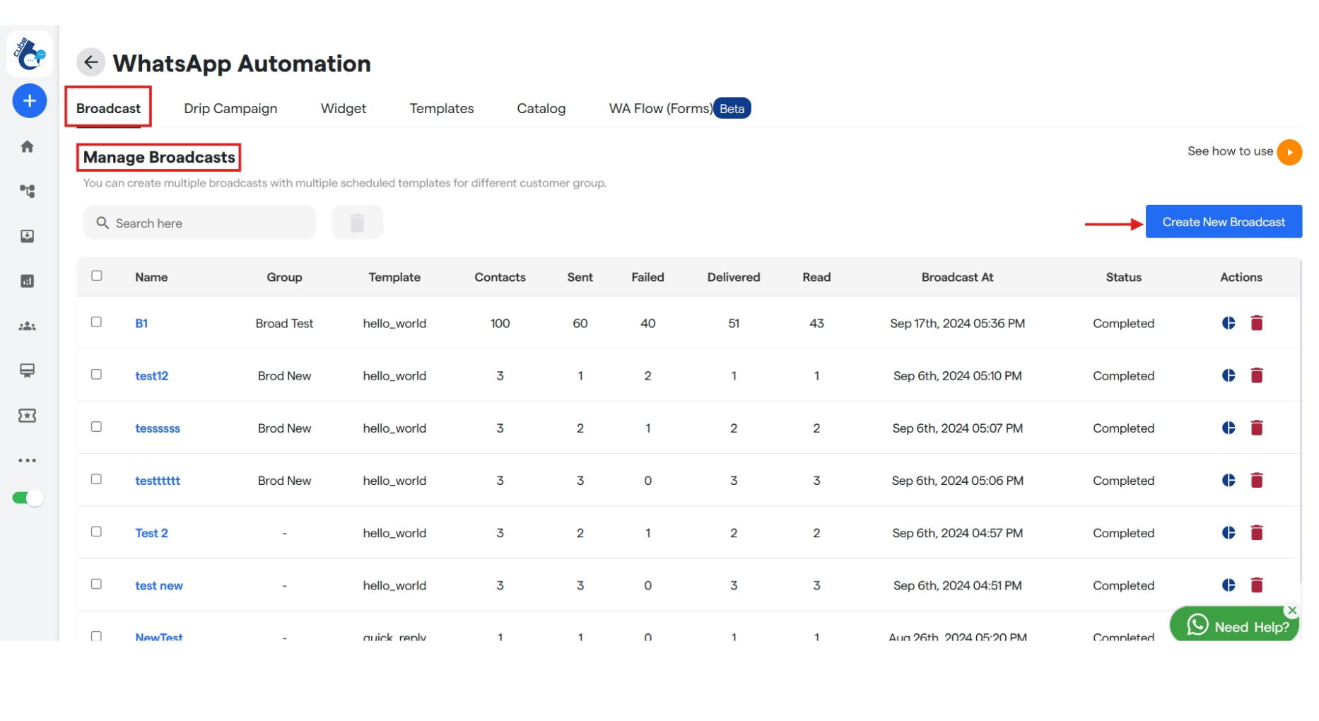 41 Whatsapp Broadcast Setup Cube6 Resource Cent 1 Pn