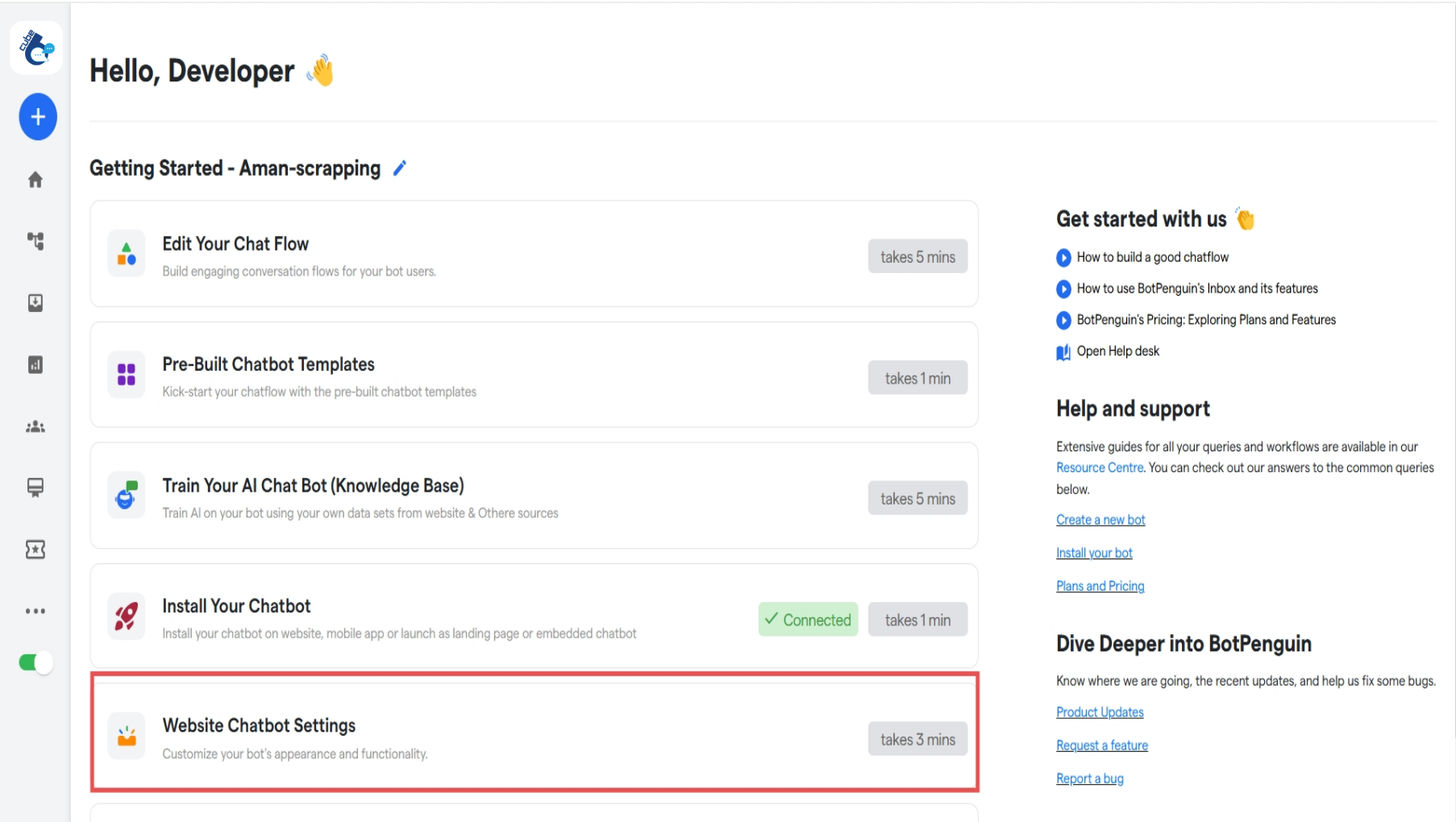 78 Configuring Chatbot Scenarios Cube6 Resource 1 Pn