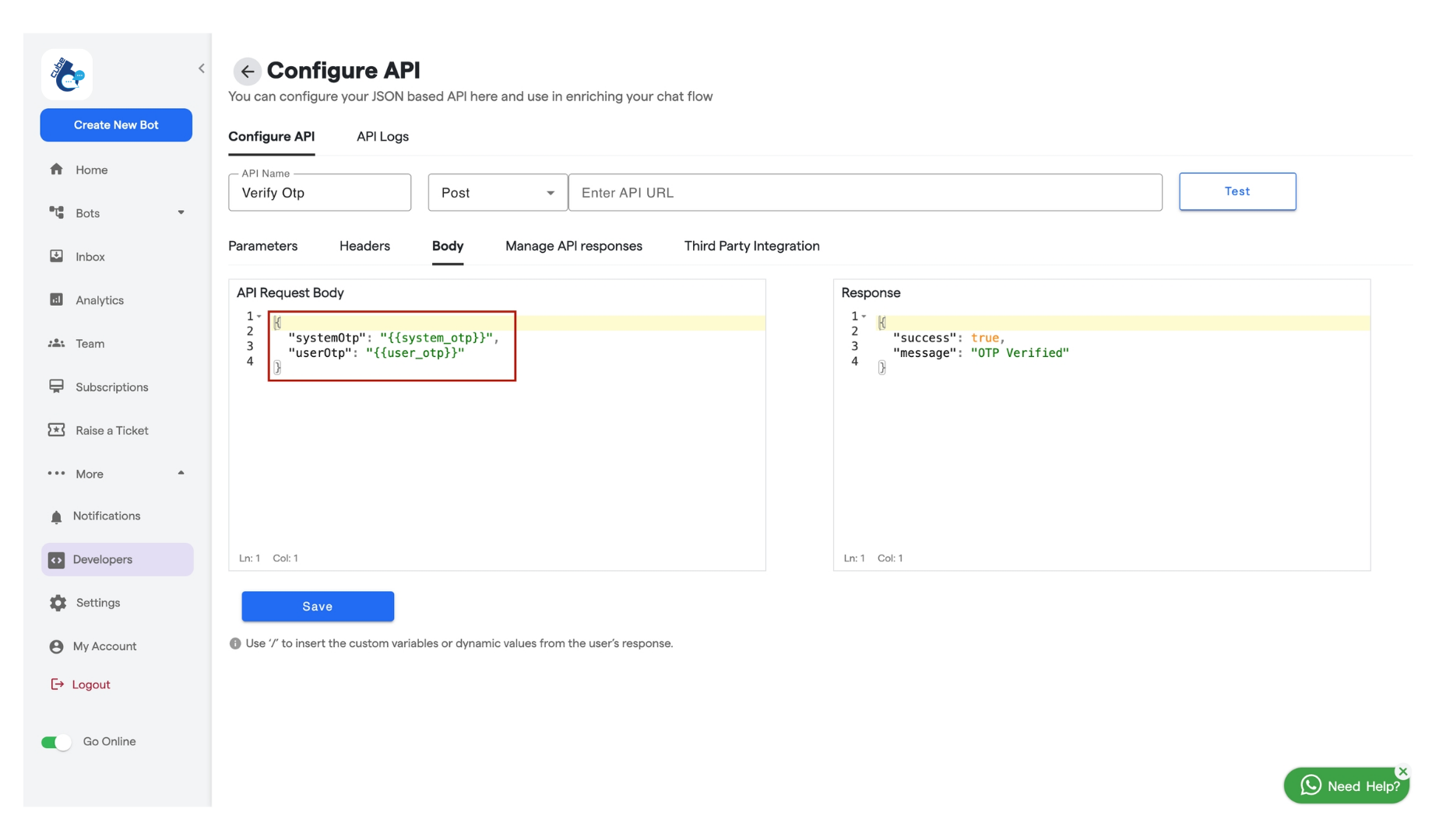 240 Chatbot User Authentication Cube6 Resource C 12 Pn