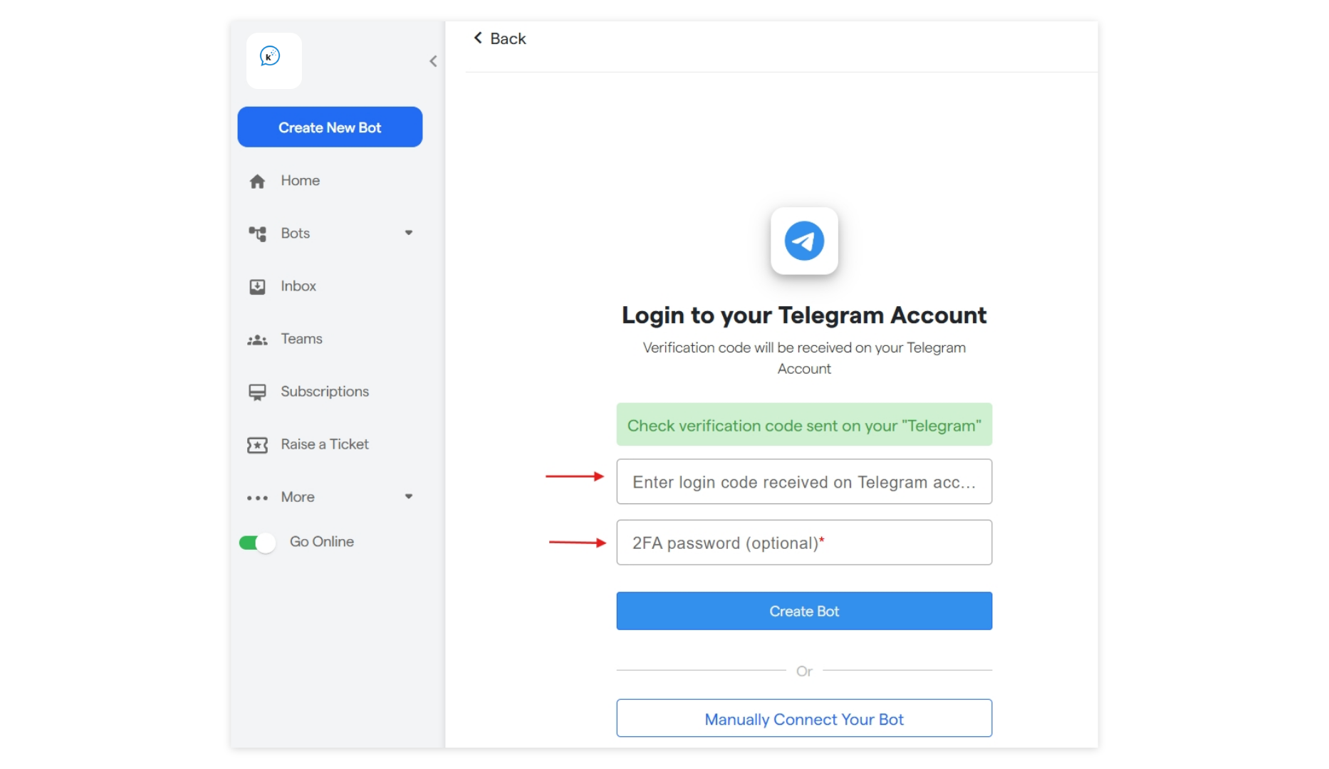 10 Telegram Chatbot  Convertalk Resource Centre 13 Pn
