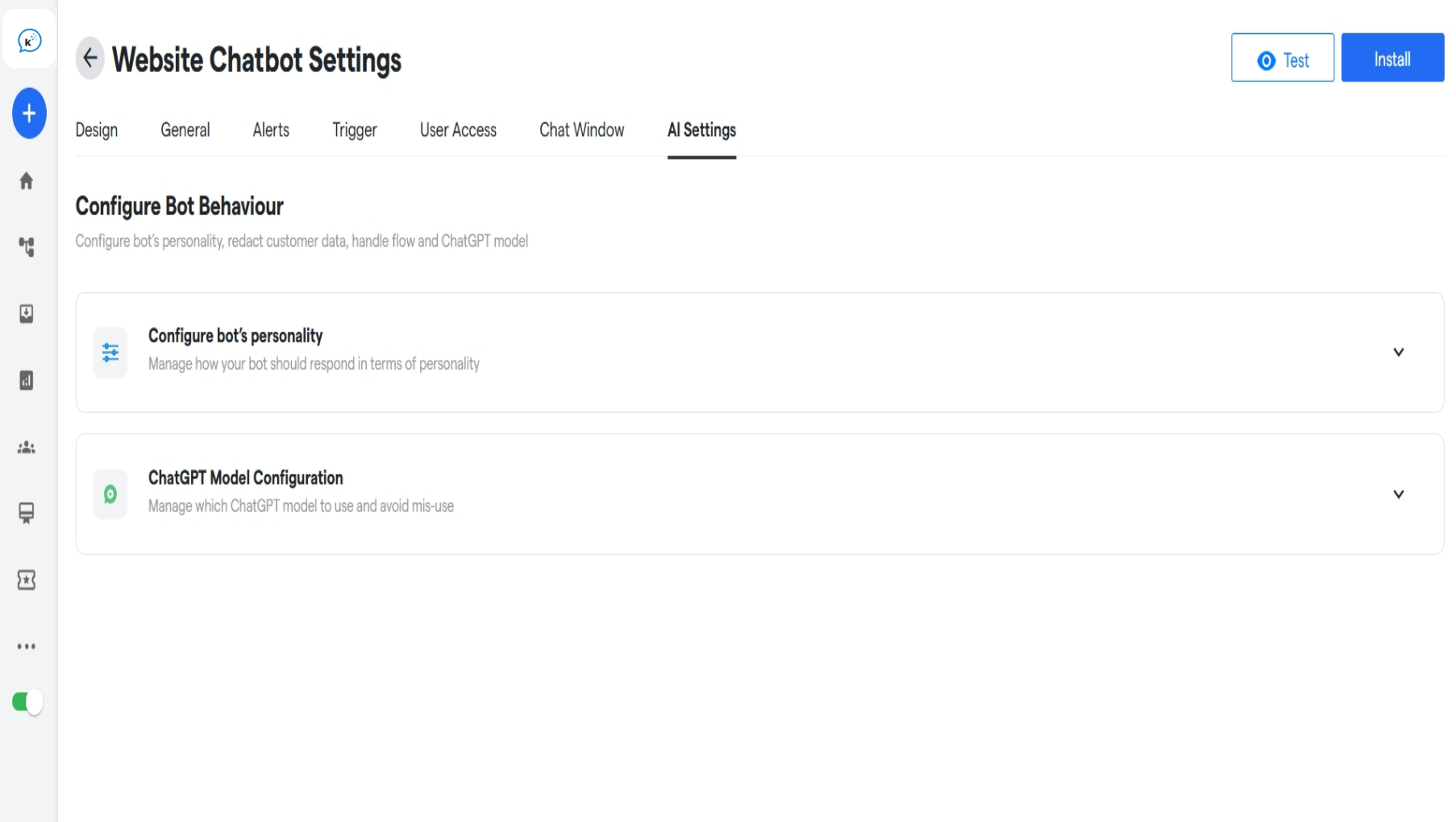 57 Ai Settings  Convertalk Resource Centre 1 Pn