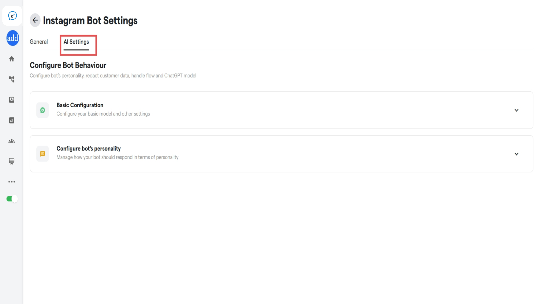 73 Ai Settings  Convertalk Resource Centre 1 Pn