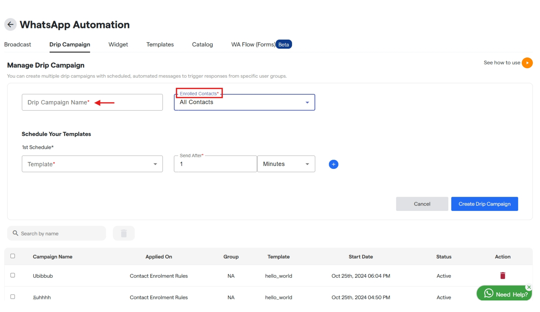 42 Whatsapp Drip Campaigns Setup  Convertalk Resource 2 Pn