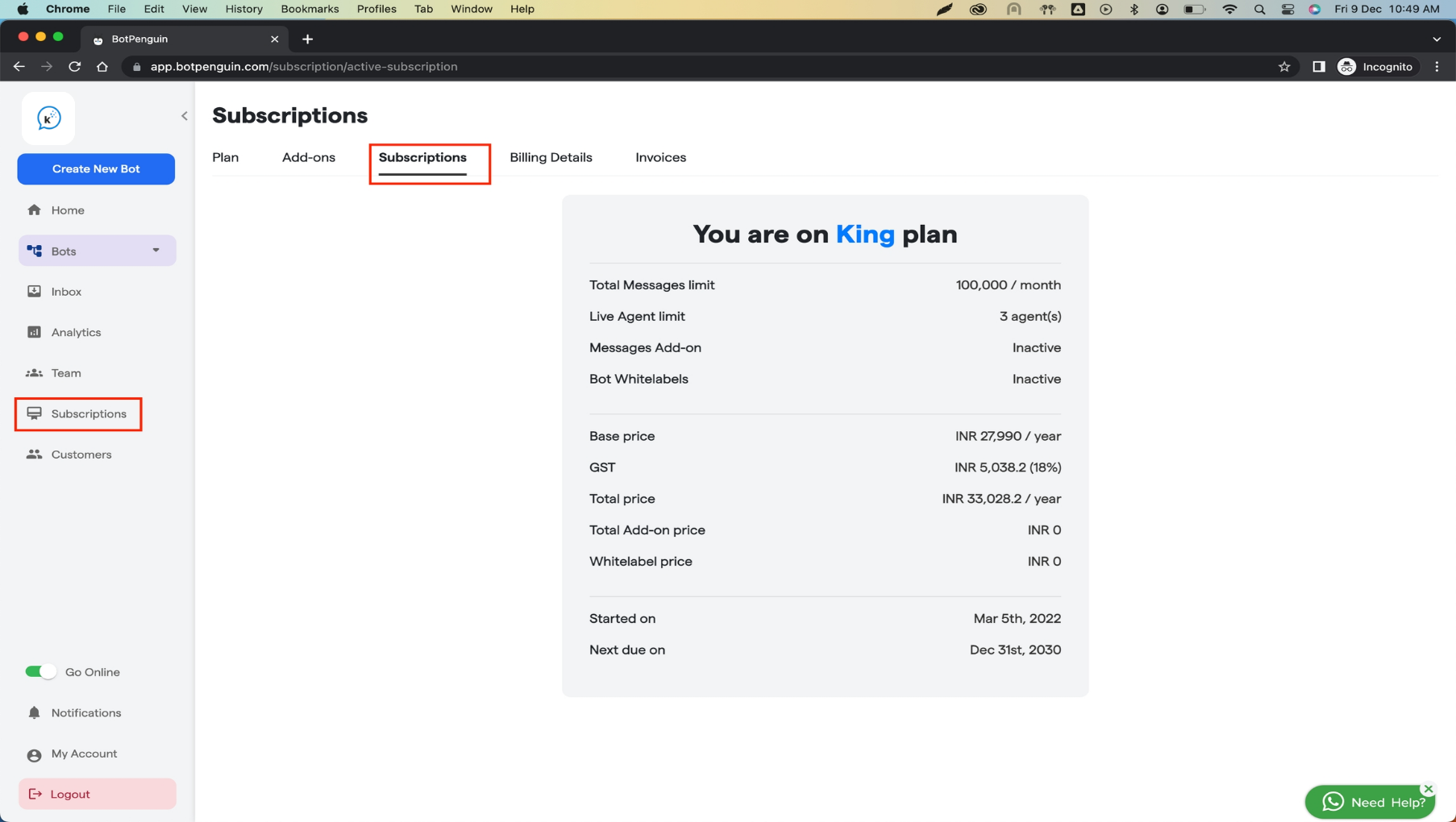199 Subscription Plans Legacy Version  Convertalk Res 1 Pn