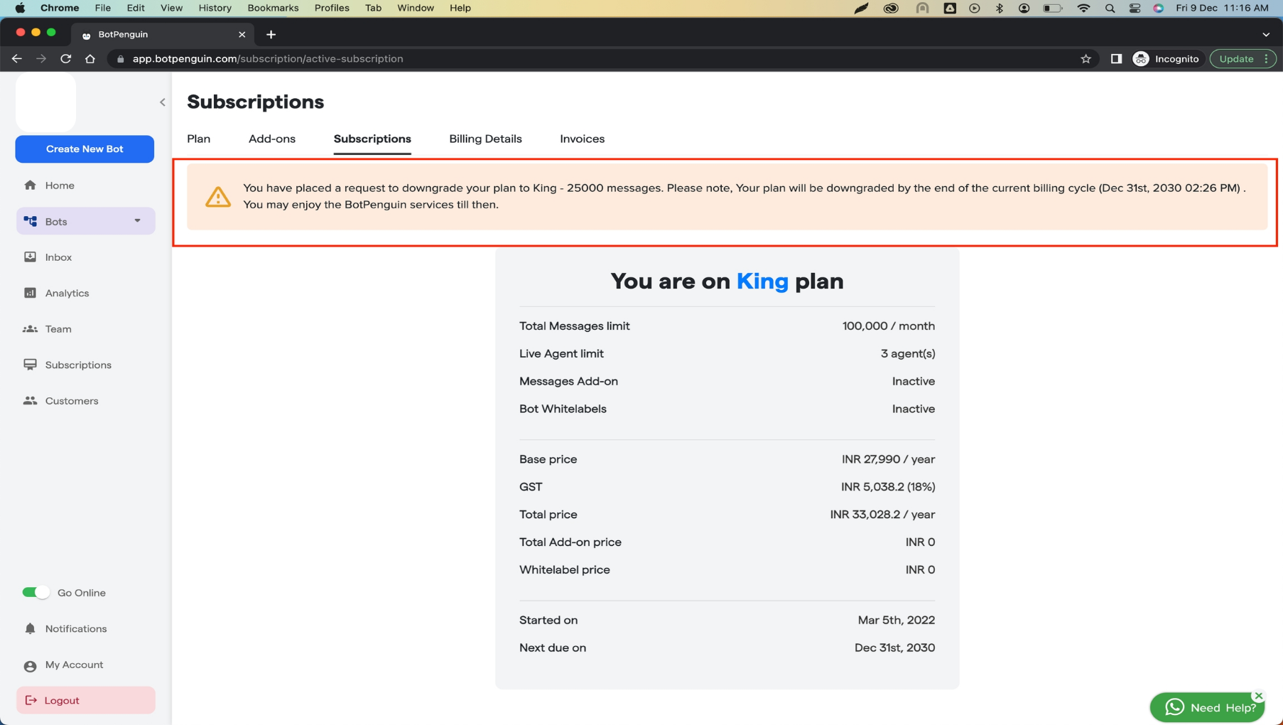 199 Subscription Plans Legacy Version  Convertalk Res 9 Pn