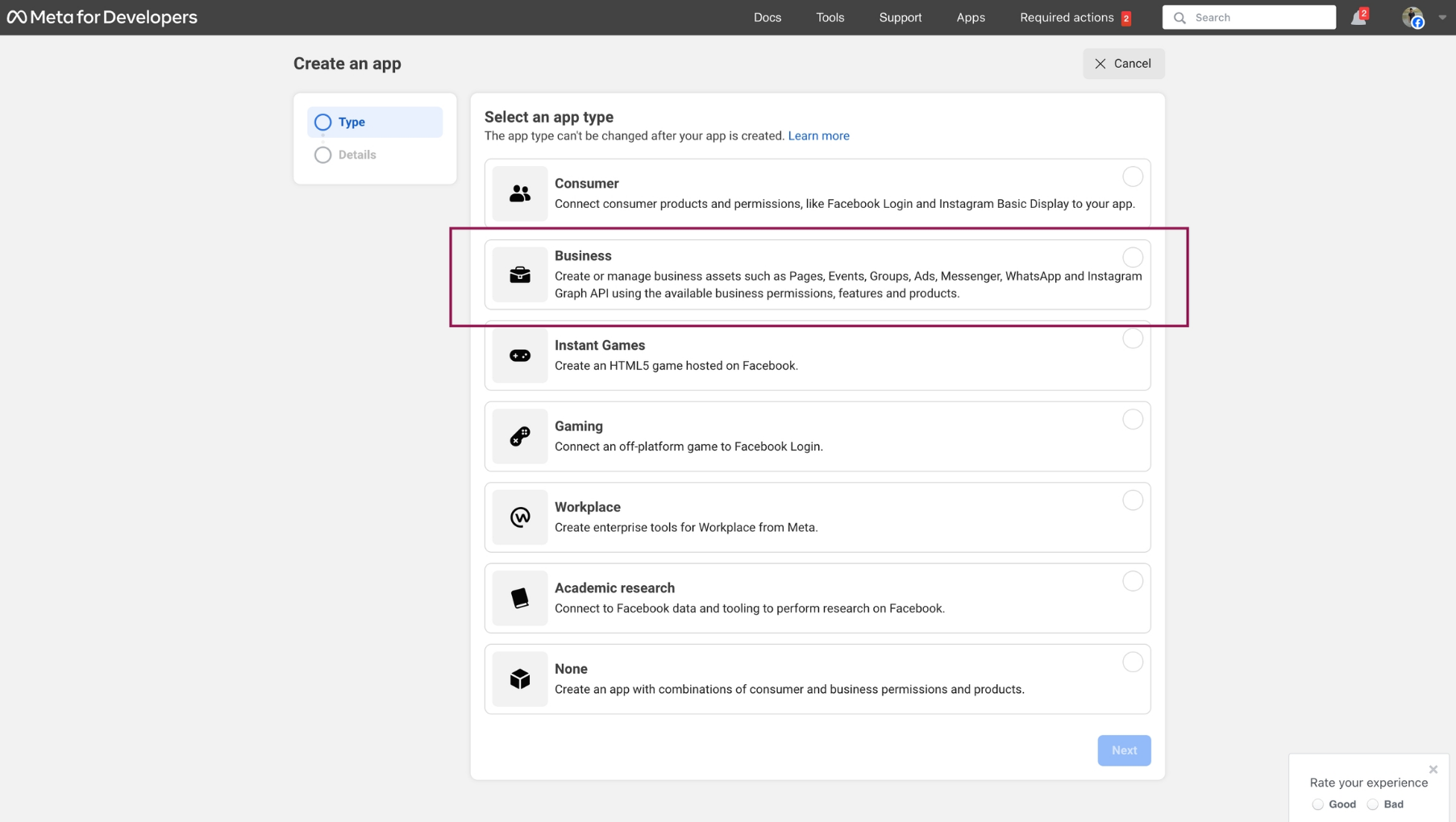 222 Create A Meta App  Convertalk Resource Centre 2 Pn