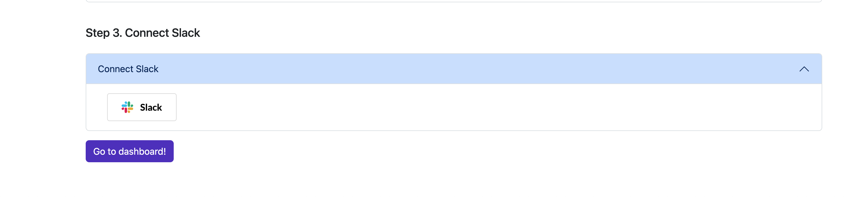 Connect Slack