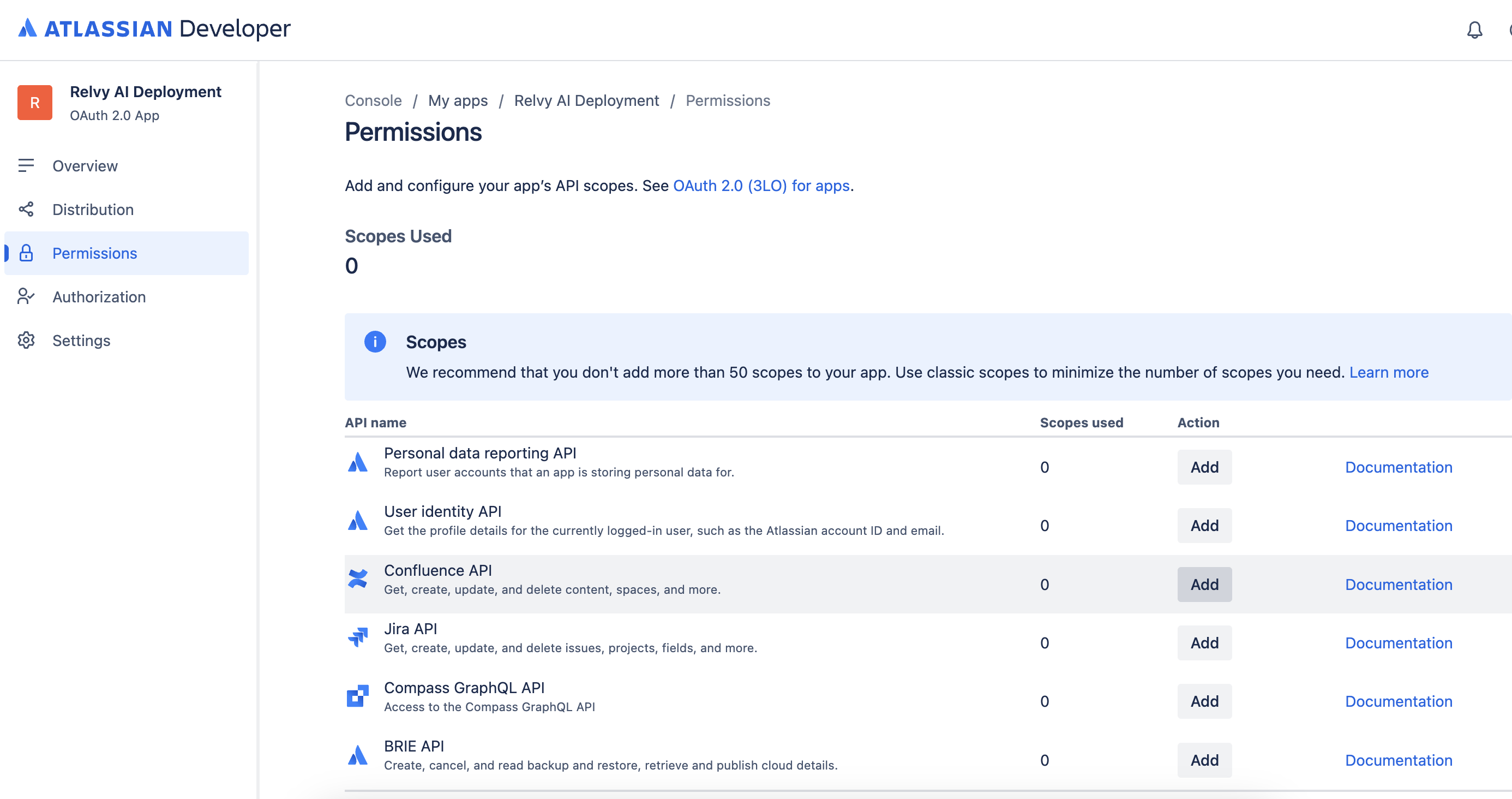 Add Confluence Permissions
