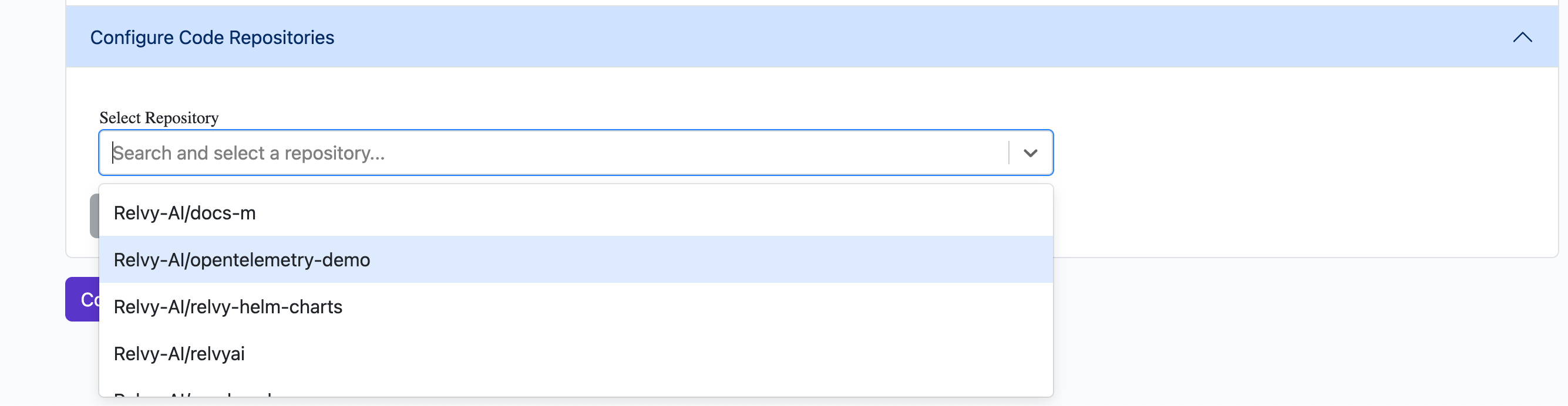 Configure Code Repositories