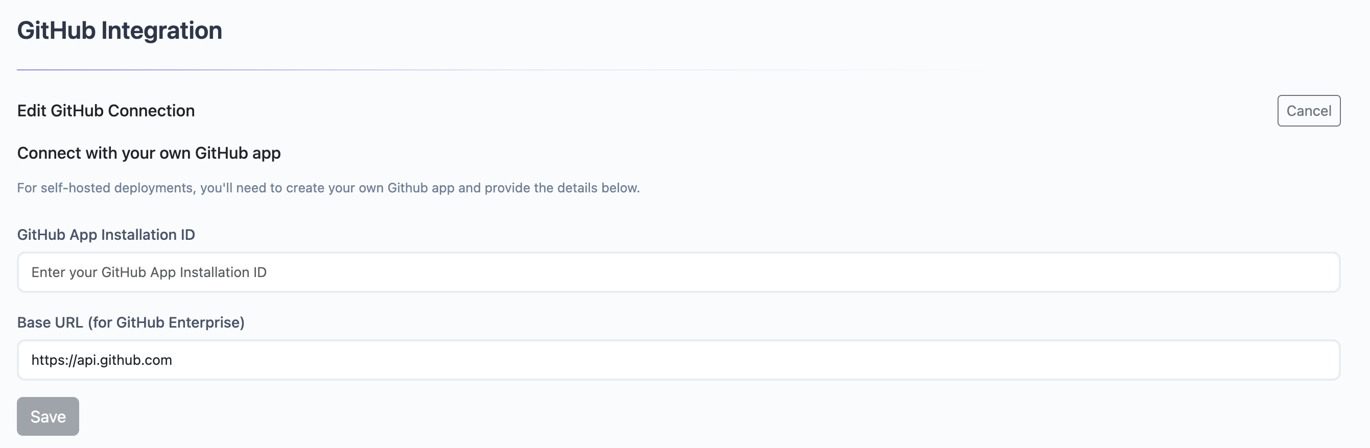 GitHub Installation ID Configuration