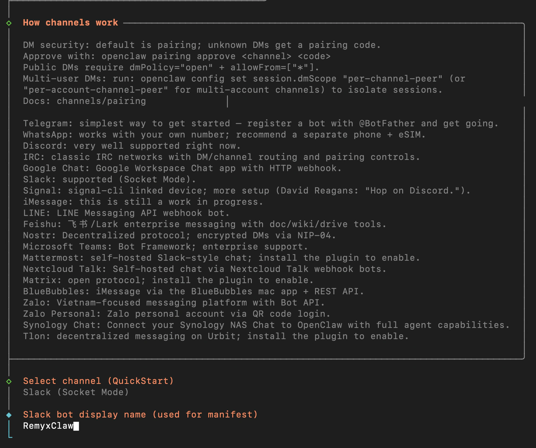 Slack for OpenClaw — Name Your Bot
