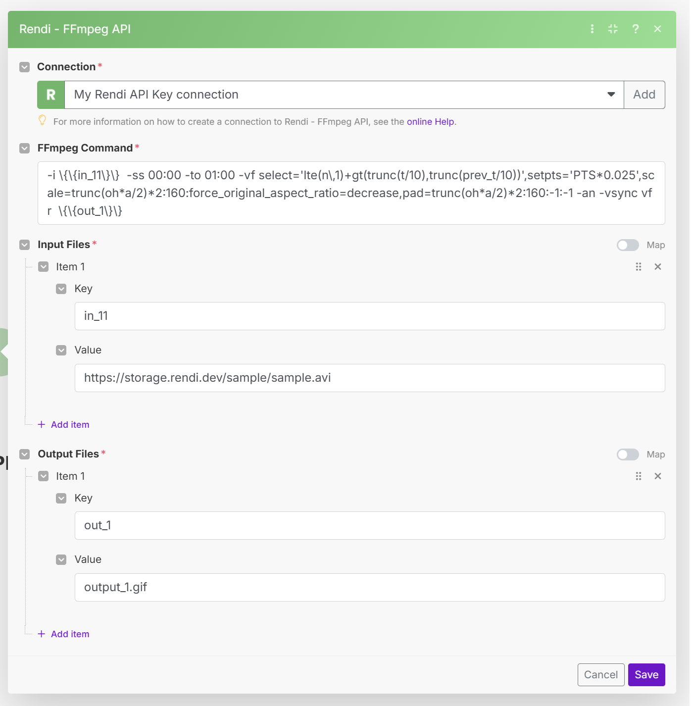 Make Run Command Example